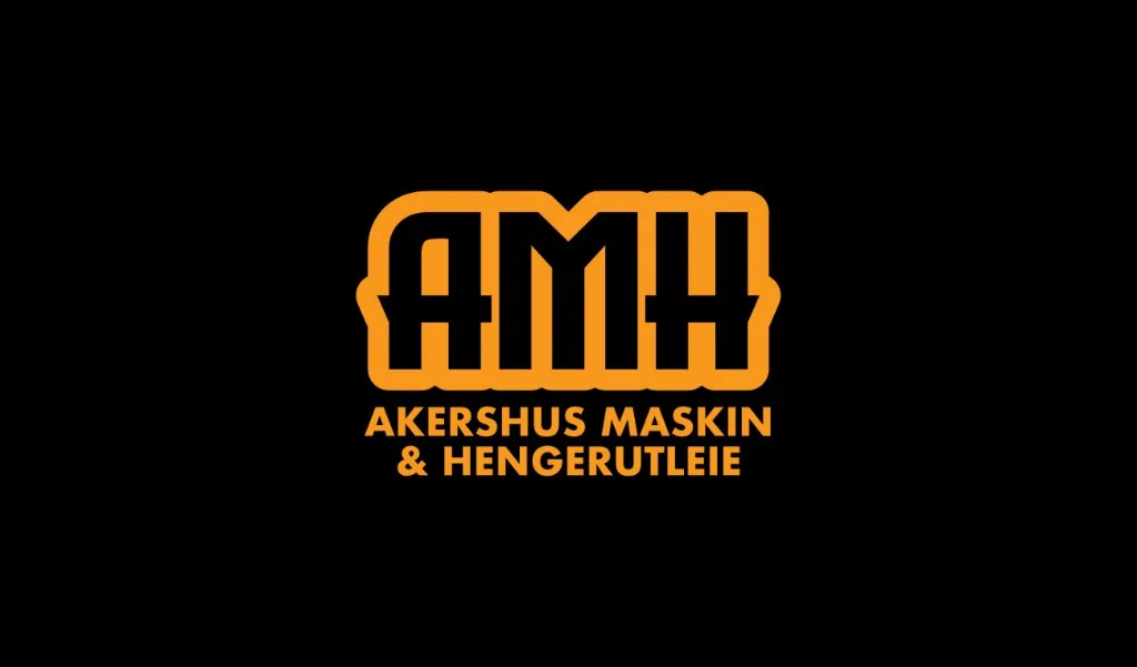 AMH logo på mørk bakgrunn