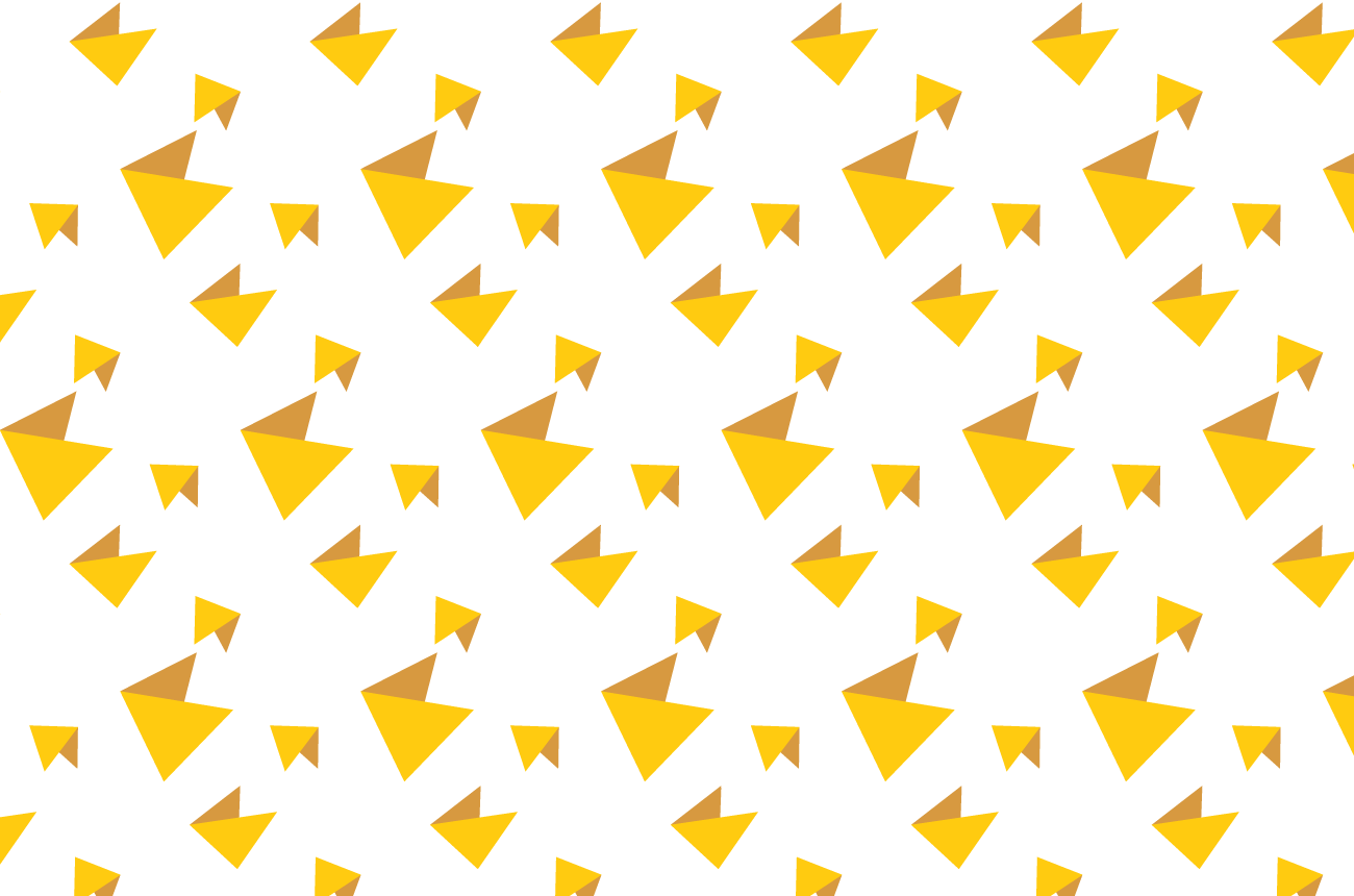 Mønster med symbol fra logo, gult