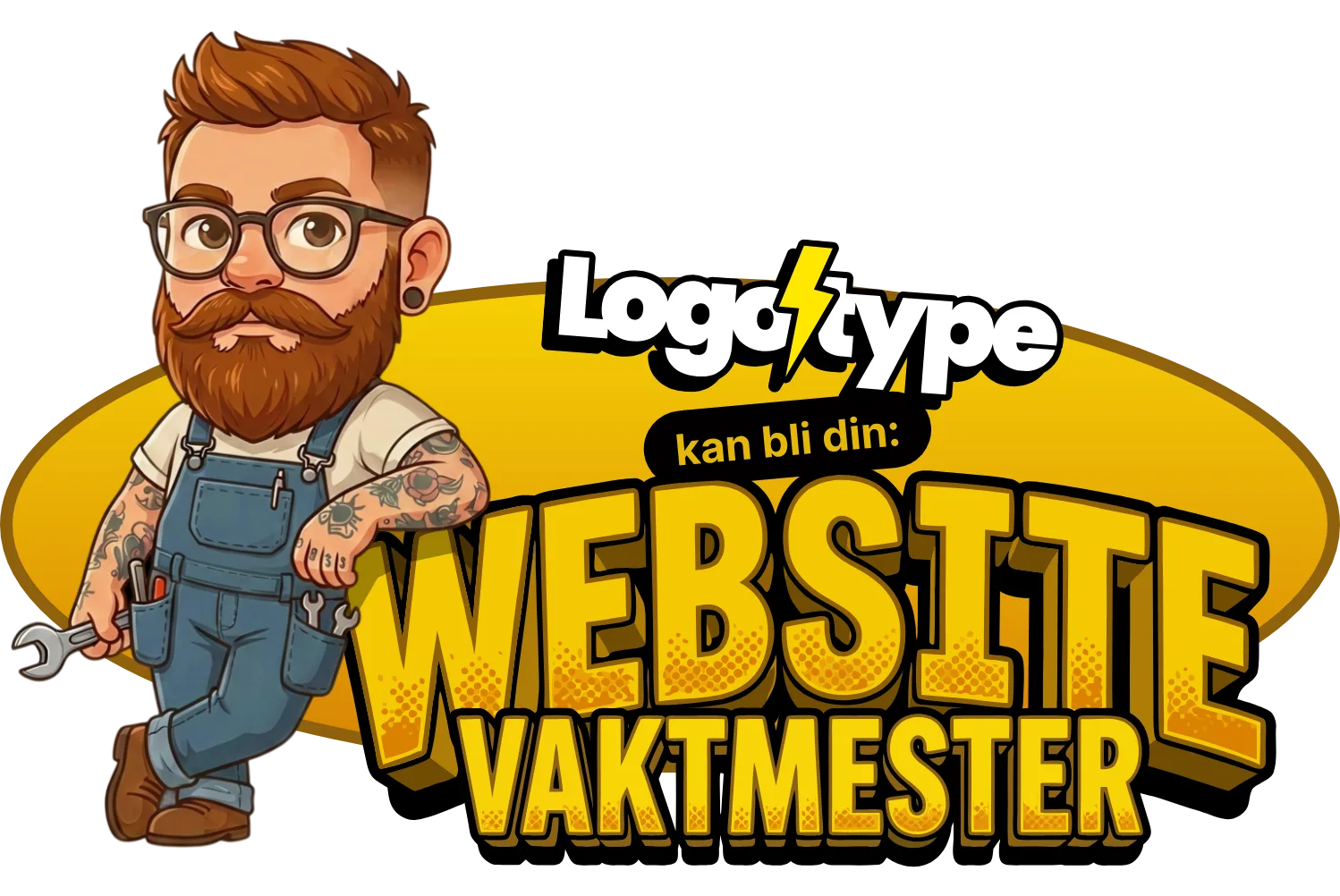 Illustrasjon: Website-vaktmester som fast partner for vedlikehold og optimalisering av nettsider